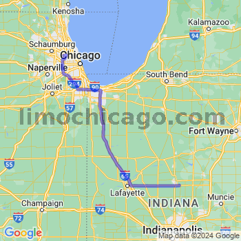 Travel from Hemlock to O'Hare airport Limousine service to O'Hare airport (ORD)