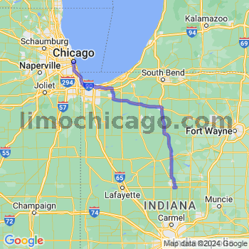 Travel from Hemlock to Chicago Loop Limousine service to Chicago Loop