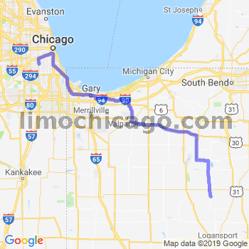Travel from Kewanna to Midway airport Limousine service to Midway airport (MDW)