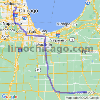 Travel from Lake Cicott to O'Hare airport Limousine service to O'Hare airport (ORD)