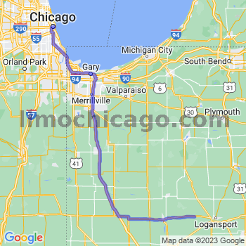 Travel from Lake Cicott to Chicago Loop Limousine service to Chicago Loop