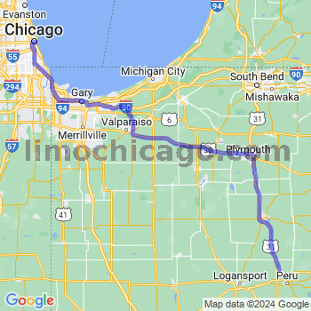 Travel from Mexico to Chicago Loop Limousine service to Chicago Loop
