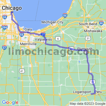 Travel from New Waverly to Chicago Loop Limousine service to Chicago Loop