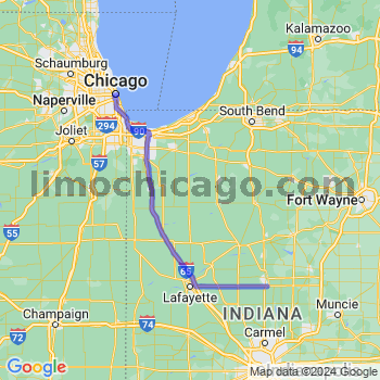 Travel from Oakford to Chicago Loop Limousine service to Chicago Loop