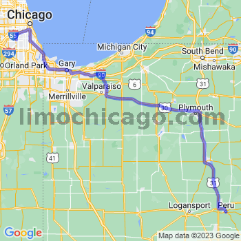 Travel from Peru to Midway airport Limousine service to Midway airport (MDW)