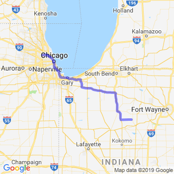 Travel from Roann to Midway airport Limousine service to Midway airport (MDW)