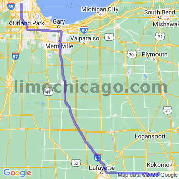 Travel from Russiaville to Midway airport Limousine service to Midway airport (MDW)