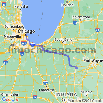 Travel from Servia to Chicago Loop Limousine service to Chicago Loop