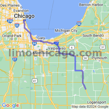 Travel from Star City to Chicago Loop Limousine service to Chicago Loop