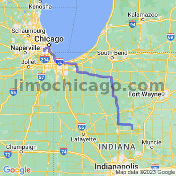Travel from Swayzee to Midway airport Limousine service to Midway airport (MDW)