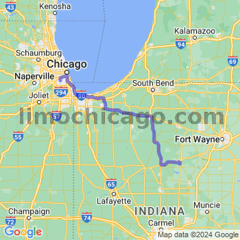 Travel from Wabash to Midway airport Limousine service to Midway airport (MDW)