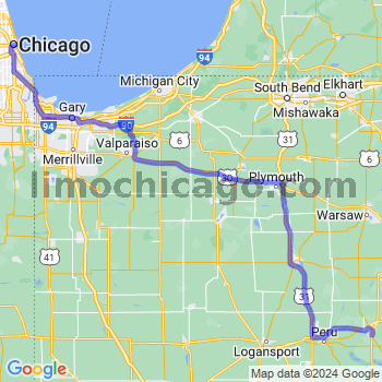 Travel from Wabash to Chicago Loop Limousine service to Chicago Loop
