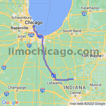 Travel from West Middleton to Chicago Loop Limousine service to Chicago Loop