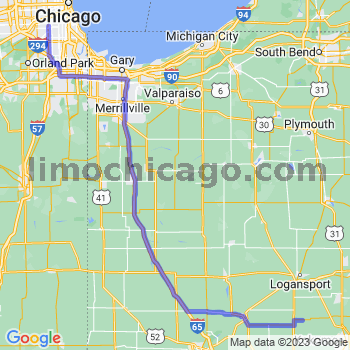 Travel from Young America to Midway airport Limousine service to Midway airport (MDW)