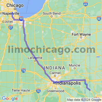 Travel from West College Corner to Midway airport Limousine service to Midway airport (MDW)