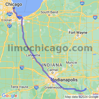 Travel from Bath to Chicago Loop Limousine service to Chicago Loop