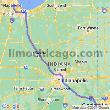 Travel from Lawrenceburg to Midway airport Limousine service to Midway airport (MDW)