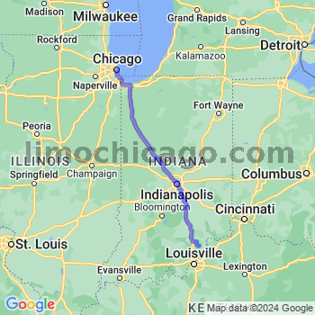 Travel from Nabb to Chicago Loop Limousine service to Chicago Loop