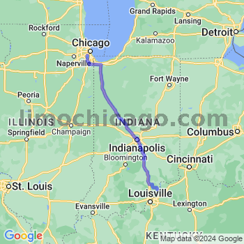 Travel from New Washington to Midway airport Limousine service to Midway airport (MDW)