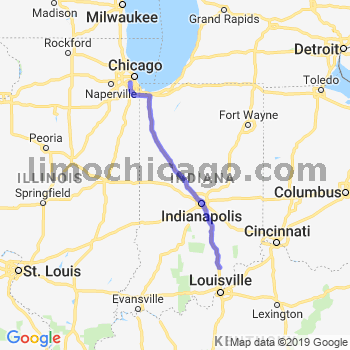 Travel from Scottsburg to Midway airport Limousine service to Midway airport (MDW)