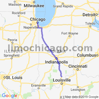 Travel from Scottsburg to Chicago Loop Limousine service to Chicago Loop