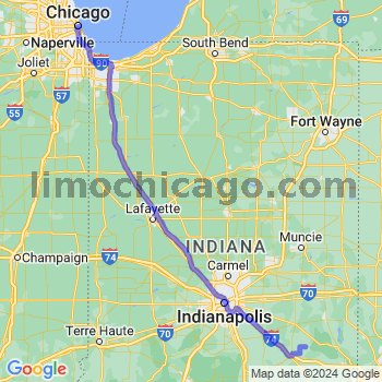 Travel from Clarksburg to Chicago Loop Limousine service to Chicago Loop