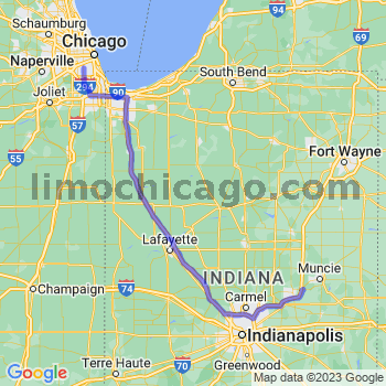 Travel from Daleville to Midway airport Limousine service to Midway airport (MDW)