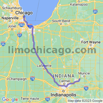 Travel from Daleville to Chicago Loop Limousine service to Chicago Loop