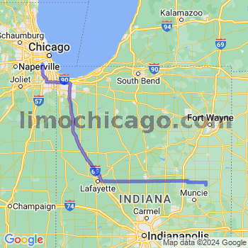 Travel from Dunkirk to Midway airport Limousine service to Midway airport (MDW)