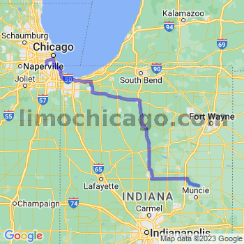 Travel from Eaton to Midway airport Limousine service to Midway airport (MDW)