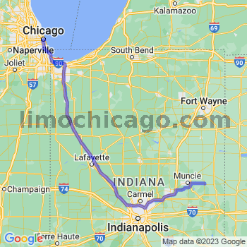 Travel from Farmland to Chicago Loop Limousine service to Chicago Loop