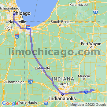 Travel from Greens Fork to O'Hare airport Limousine service to O'Hare airport (ORD)