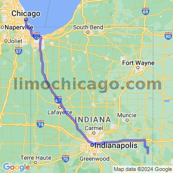 Travel from Liberty to Chicago Loop Limousine service to Chicago Loop