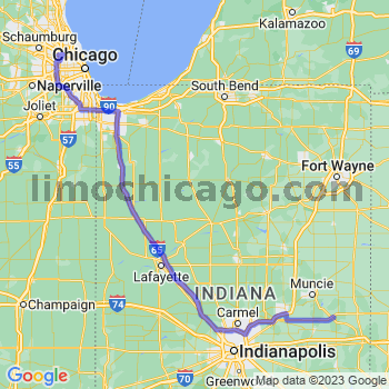 Travel from Losantville to O'Hare airport Limousine service to O'Hare airport (ORD)