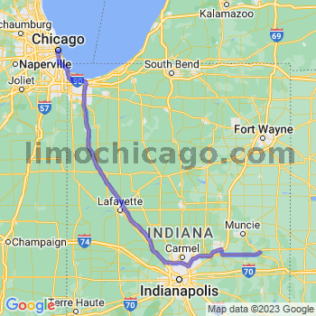 Travel from Losantville to Chicago Loop Limousine service to Chicago Loop