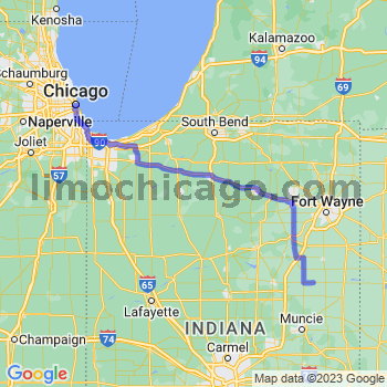 Travel from Montpelier to Chicago Loop Limousine service to Chicago Loop
