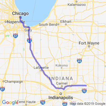 Travel from Mooreland to Chicago Loop Limousine service to Chicago Loop