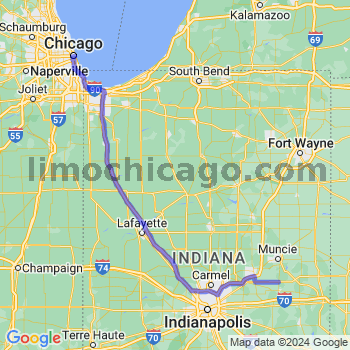 Travel from Mount Summit to Chicago Loop Limousine service to Chicago Loop