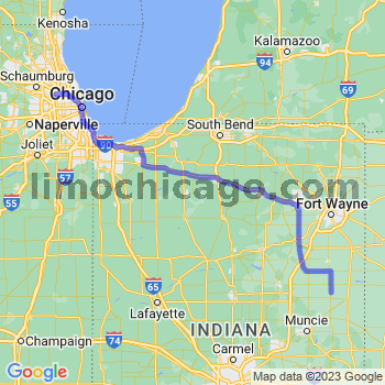 Travel from Pennville to O'Hare airport Limousine service to O'Hare airport (ORD)