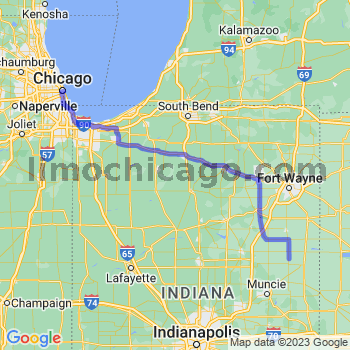 Travel from Pennville to Chicago Loop Limousine service to Chicago Loop