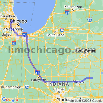 Travel from Salamonia to O'Hare airport Limousine service to O'Hare airport (ORD)