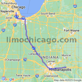 Travel from Spiceland to Midway airport Limousine service to Midway airport (MDW)