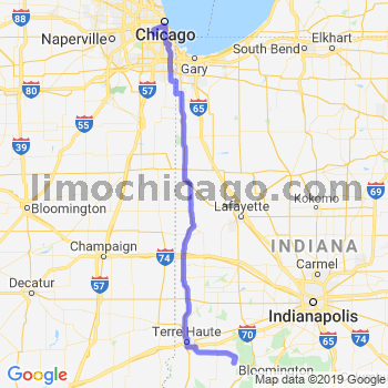 Travel from Patricksburg to Midway airport Limousine service to Midway airport (MDW)