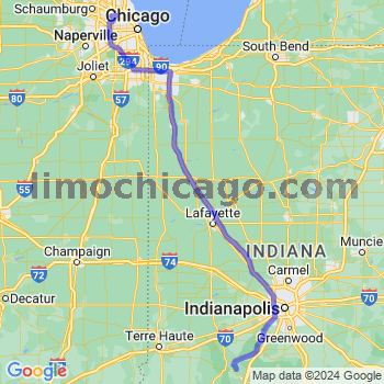 Travel from Stinesville to O'Hare airport Limousine service to O'Hare airport (ORD)
