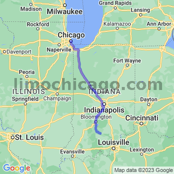Travel from Tunnelton to Chicago Loop Limousine service to Chicago Loop