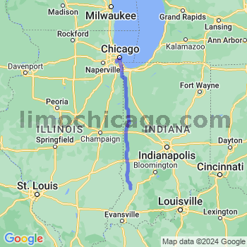 Travel from Bicknell to Midway airport Limousine service to Midway airport (MDW)