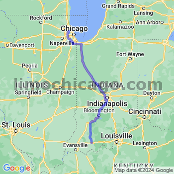 Travel from Ferdinand to O'Hare airport Limousine service to O'Hare airport (ORD)