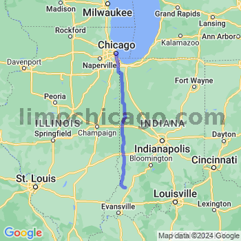Travel from Monroe City to Chicago Loop Limousine service to Chicago Loop