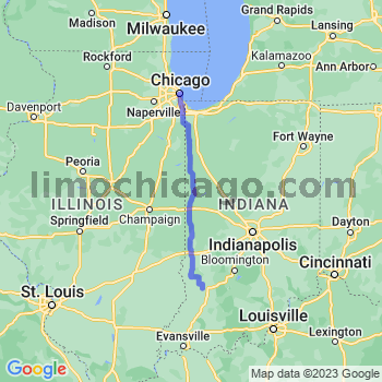 Travel from Sandborn to Chicago Loop Limousine service to Chicago Loop