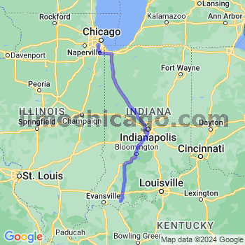 Travel from Chrisney to Midway airport Limousine service to Midway airport (MDW)